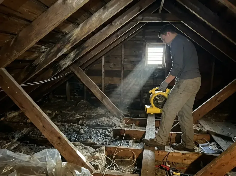 attic-water-damage-drying-proc-007 — frequently asked questions, Emergency Water Extraction & 24/7 Flood Response in Buies C…